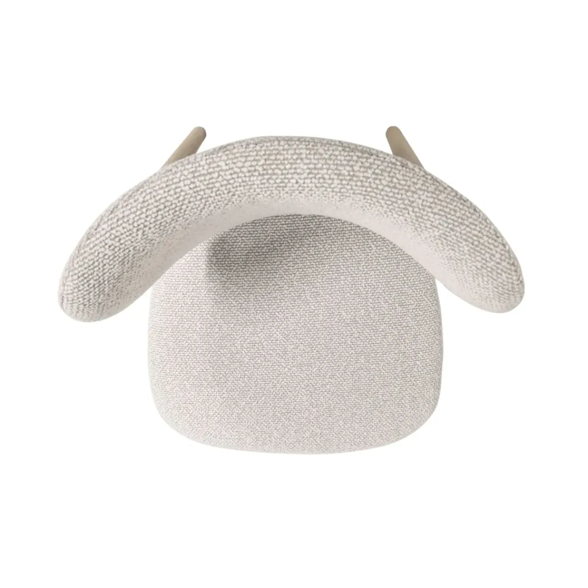 Sedia-Set di 2 sedie da pranzo in tessuto (seduta 49 cm) Amal