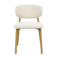 Sedia-Set di 2 sedie da pranzo in tessuto (seduta 49 cm) Amal