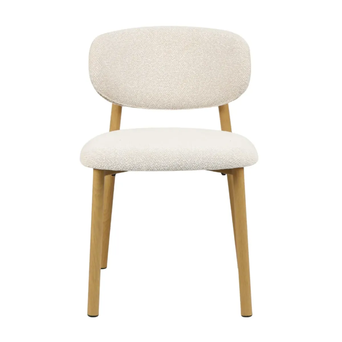 Sedia-Set di 2 sedie da pranzo in tessuto (seduta 49 cm) Amal