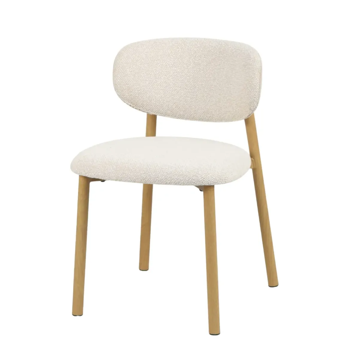 Sedia-Set di 2 sedie da pranzo in tessuto (seduta 49 cm) Amal