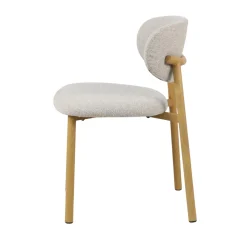 Sedia-Set di 2 sedie da pranzo in tessuto (seduta 49 cm) Amal