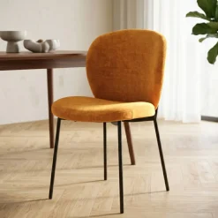 Sedia-Set di 2 sedie da pranzo in tessuto (seduta 48,5 cm) Isla
