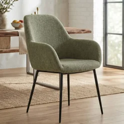 Sedia-Set di 2 sedie da pranzo in tessuto di velluto (seduta 48 cm) Zola