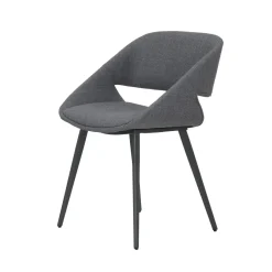 Sedia-Set di 2 sedie da pranzo in tessuto (seduta 49 cm) Orka