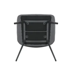 Sedia-Set di 2 sedie da pranzo in tessuto (seduta 49 cm) Orka