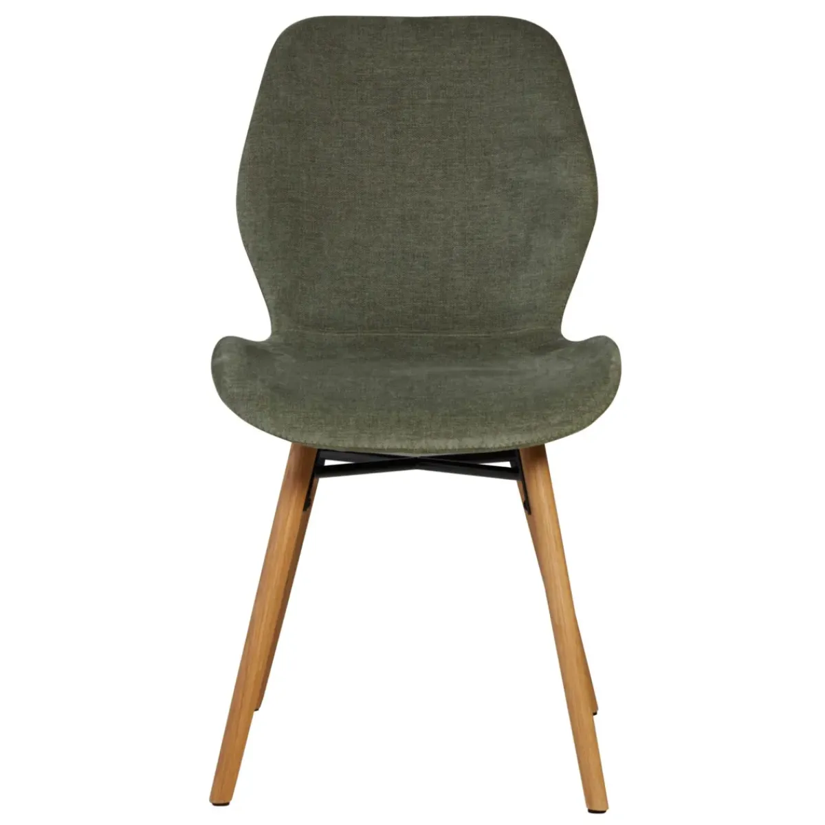 Sedia-Set di 2 sedie da pranzo in tessuto testurizzato (seduta 46 cm) Malika bottiglia