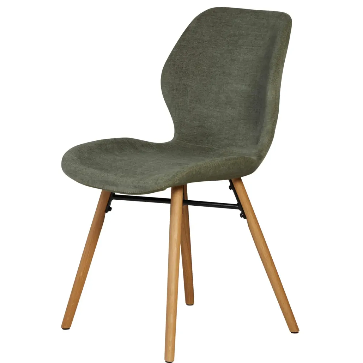 Sedia-Set di 2 sedie da pranzo in tessuto testurizzato (seduta 46 cm) Malika bottiglia
