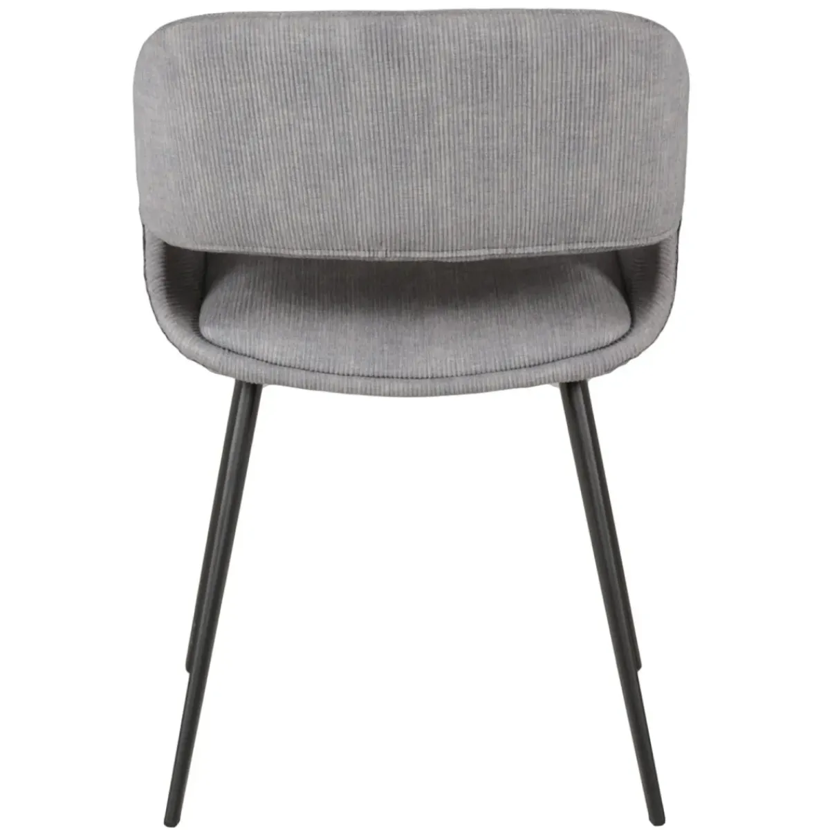 Sedia-Set di 2 sedie da pranzo in velluto a coste (seduta 49 cm) Orka