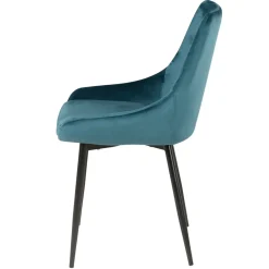 Sedia-Set di 2 sedie da pranzo in velluto (seduta 47 cm) Juno