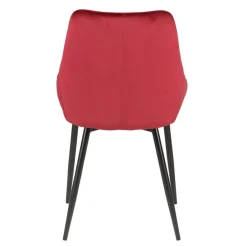 Sedia-Set di 2 sedie da pranzo in velluto (seduta 47 cm) Juno