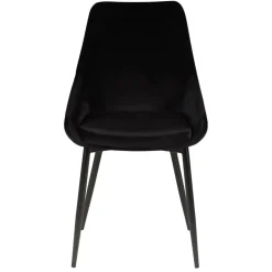 Sedia-Set di 2 sedie da pranzo in velluto (seduta 47 cm) Juno Verde