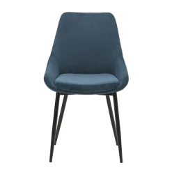 Sedia-Set di 2 sedie da pranzo in velluto a coste (seduta 47 cm) Juno