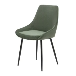 Sedia-Set di 2 sedie da pranzo in velluto a coste (seduta 47 cm) Juno