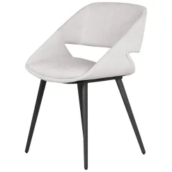 Sedia-Set di 2 sedie da pranzo in velluto a coste (seduta 49 cm) Orka