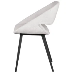 Sedia-Set di 2 sedie da pranzo in velluto a coste (seduta 49 cm) Orka