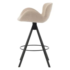 Sgabello Alto-Set di 2 sedie per isola centrale con schienale (Altezza seduta 65cm) Pema