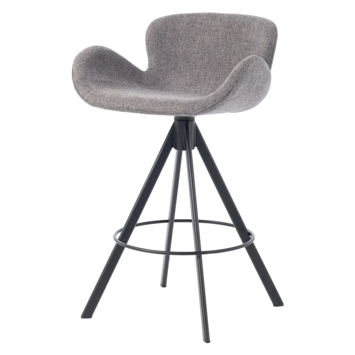 Sgabello Alto-Set di 2 sedie per isola centrale con schienale (seduta 65cm) Pema