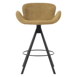 Sgabello Alto-Set di 2 sedie per isola centrale con schienale (seduta 65cm) Pema