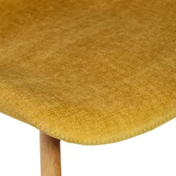 Sgabello Alto-Set di 2 sedie per isola centrale con schienale in tessuto (Altezza seduta 65cm) Malika