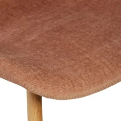 Sgabello Alto-Set di 2 sedie per isola centrale con schienale in tessuto (Altezza seduta 65cm) Malika nèfle