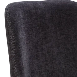 Sgabello Alto-Set di 2 sedie per isola centrale con schienale in tessuto (Altezza seduta 65 cm) Malika