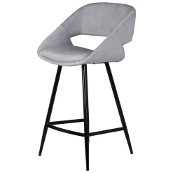 Sgabello Alto-Set di 2 sedie per isola centrale con schienale in velluto a coste (Altezza seduta 68cm) Kosmo
