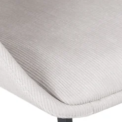 Sgabello Alto-Set di 2 sedie per isola centrale con schienale in velluto a coste (Altezza seduta 68cm) Kosmo