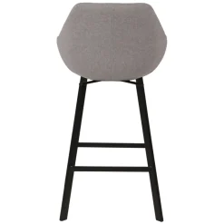 Sgabello Alto-Set di 2 sedie per isola centrale girevoli con schienale in tessuto (Altezza seduta 64cm) Zila