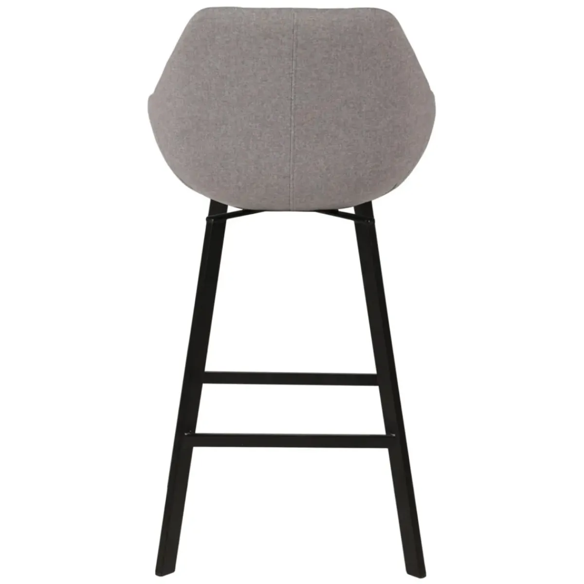 Sgabello Alto-Set di 2 sedie per isola centrale girevoli con schienale in tessuto (Altezza seduta 64cm) Zila