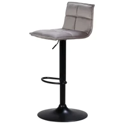 Sgabello Alto-Set di 2 sgabelli da bar girevoli con schienale regolabile in altezza (seduta da 63 a 84 cm) Carly