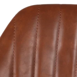 Sgabello Alto-Set di 2 sgabelli da bar girevoli con schienale (Altezza seduta 75cm) Zila