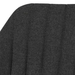 Sgabello Alto-Set di 2 sgabelli da bar girevoli con schienale in tessuto (Altezza seduta 75cm) Zila