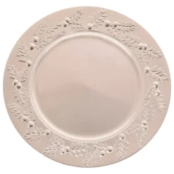 JJA Stoviglie Natalizie-Set di 12 sottopiatti Agrifoglio Natalizio