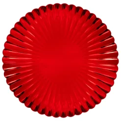 JJA Stoviglie Natalizie-Set di 12 sottopiatti Conchiglia Rossa
