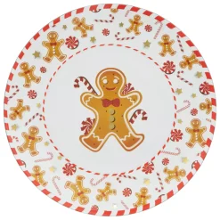 FEERIC LIGHTS Stoviglie Natalizie-Set di 12 sottopiatti (D33 cm) Pan di zenzero