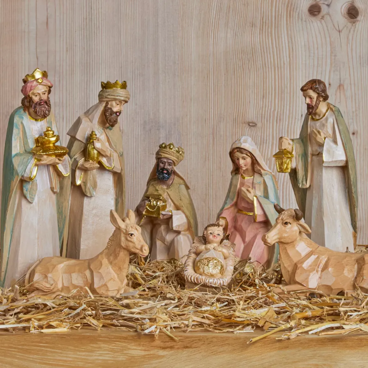 KAEMINGK Statuine Presepe-Set di 8 statuine (Altezza 9 cm) di Gioia