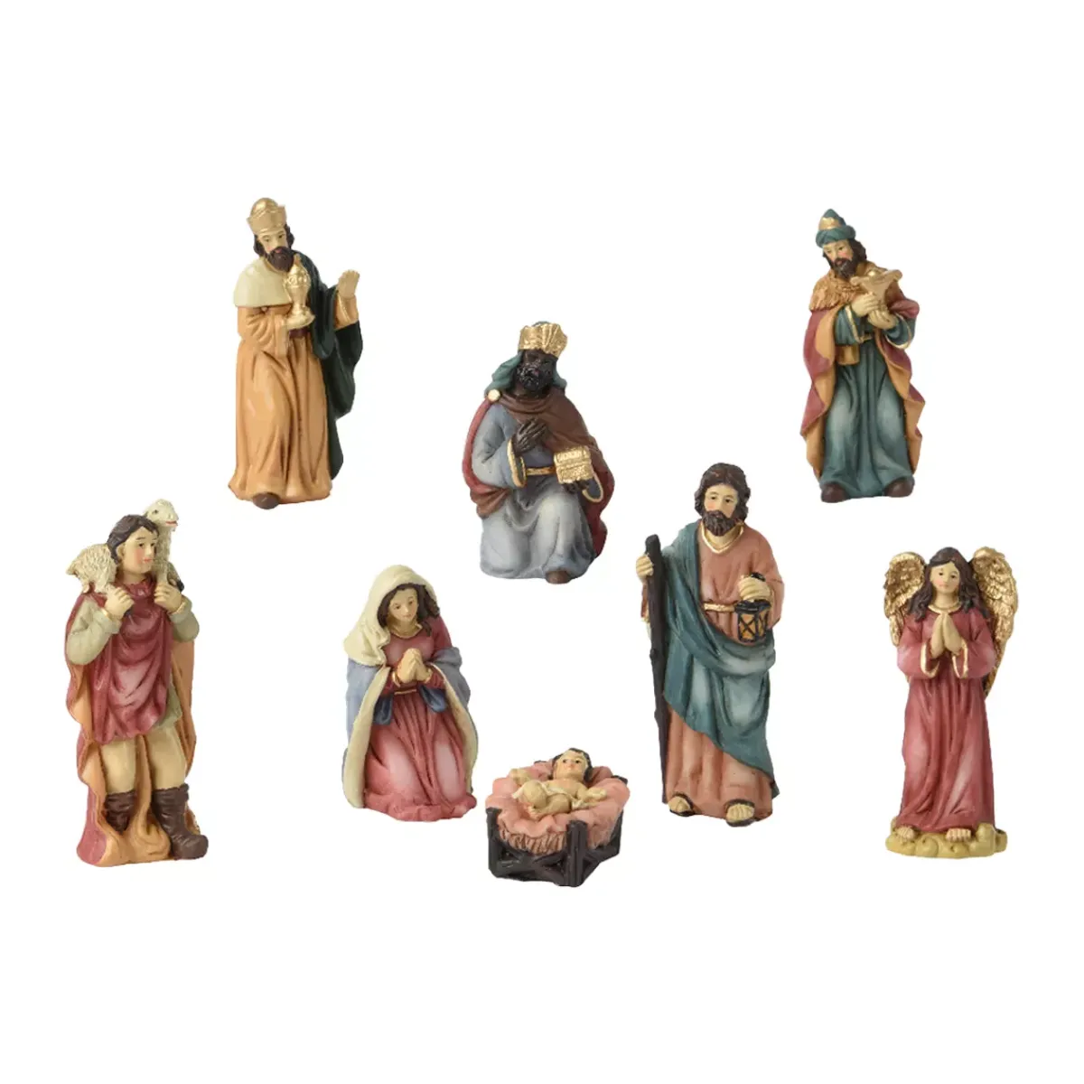KAEMINGK Statuine Presepe-Set di 8 statuine (Altezza 15 cm) di Valentine