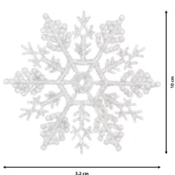 KAEMINGK Addobbi Natalizi-Set di 12 stelle di Natale da appendere (10 cm) Morzine