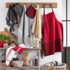 Set di 2 strofinacci cotone riciclato Cuisiline Bordò