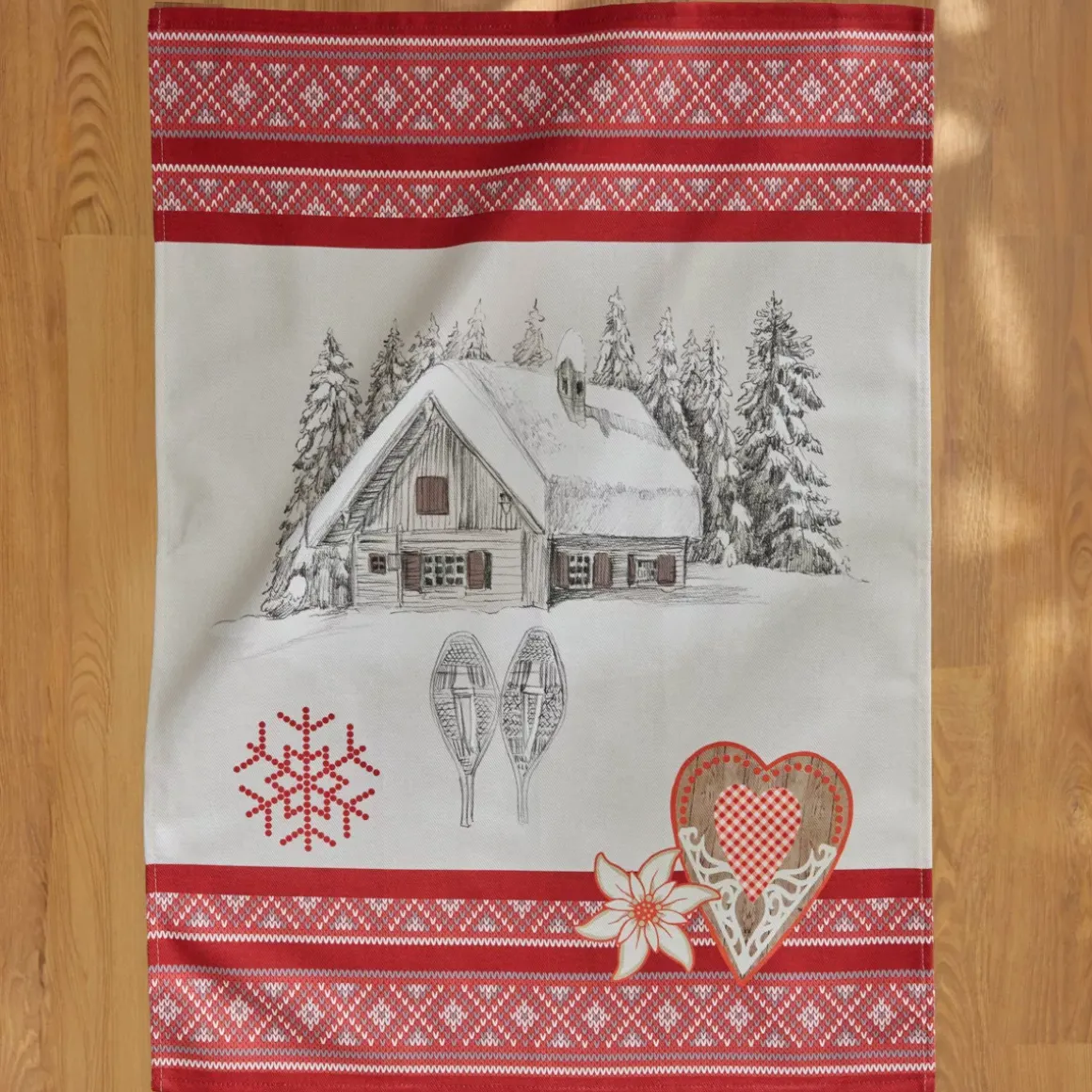 Set di 3 strofinacci in cotone (50 x 70 cm) Alpage Multicolore