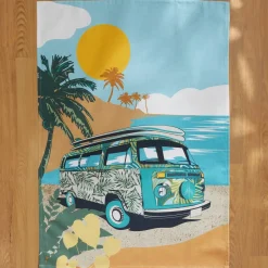 STOF Accessori Cucina-Set di 3 strofinacci in cotone (50 x 70 cm) Vanlife