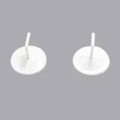 Set di 2 supporti adesivi in metallo Bianco laccato
