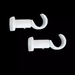 Set di 2 supporti aperti (L 50 / D20 mm) Bianco opaco