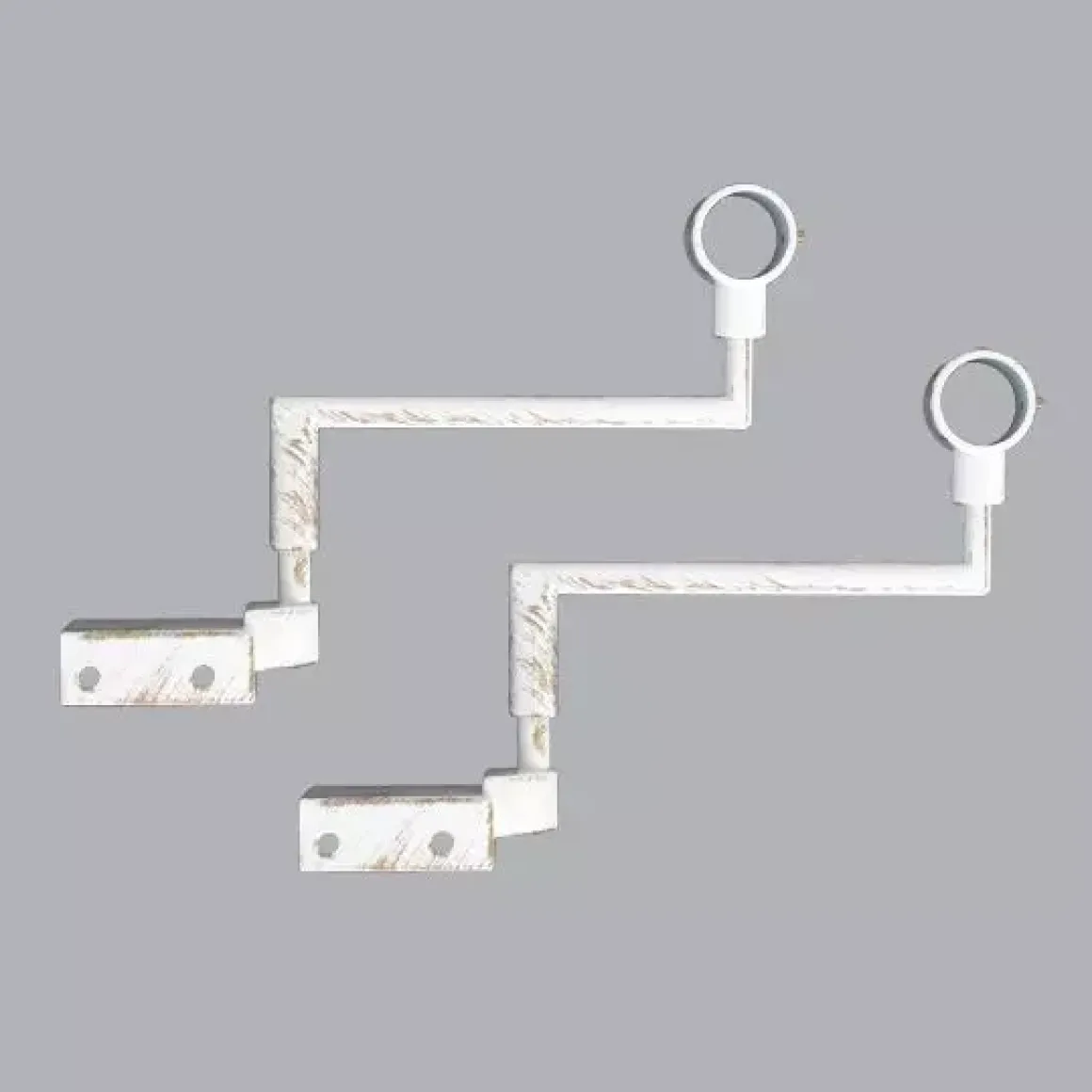 Set di 2 supporti Fix'vit (L180 - Ø20 mm) Bianco