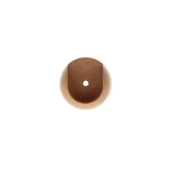 Set di 2 supporti per asta tenda in legno (D28 mm) Nils Beige Verniciato