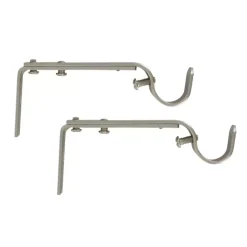Set di 2 supporti regolabili (L110 - L150/ Ø20 mm) Argento