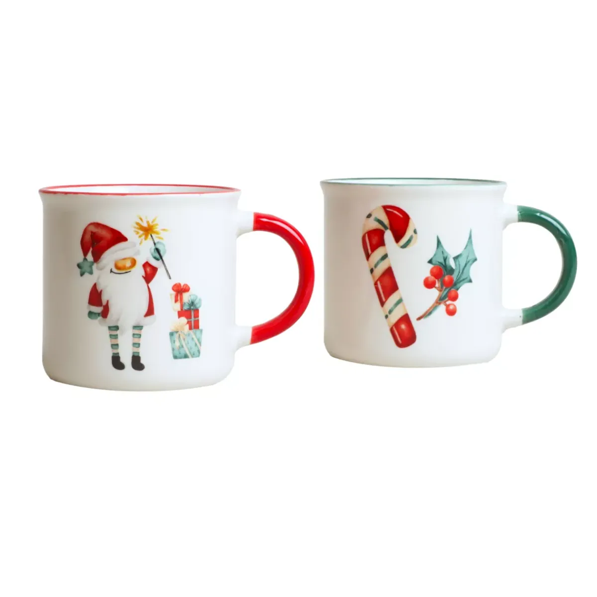 KOOPMAN Stoviglie Natalizie-Set di 2 Tazze di Natale Dolce Natale