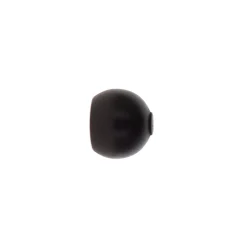 Set di 2 terminali per asta in legno (D28 mm) Nils sfera Nero opaco