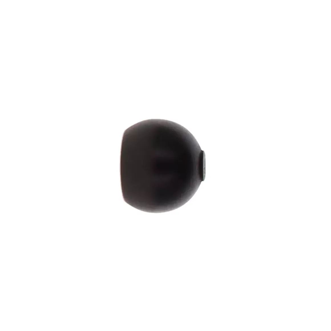 Set di 2 terminali per asta in legno (D28 mm) Nils sfera Nero opaco