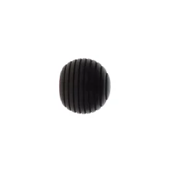 Set di 2 terminali per asta in legno (D28 mm) Nils galaxia Nero opaco